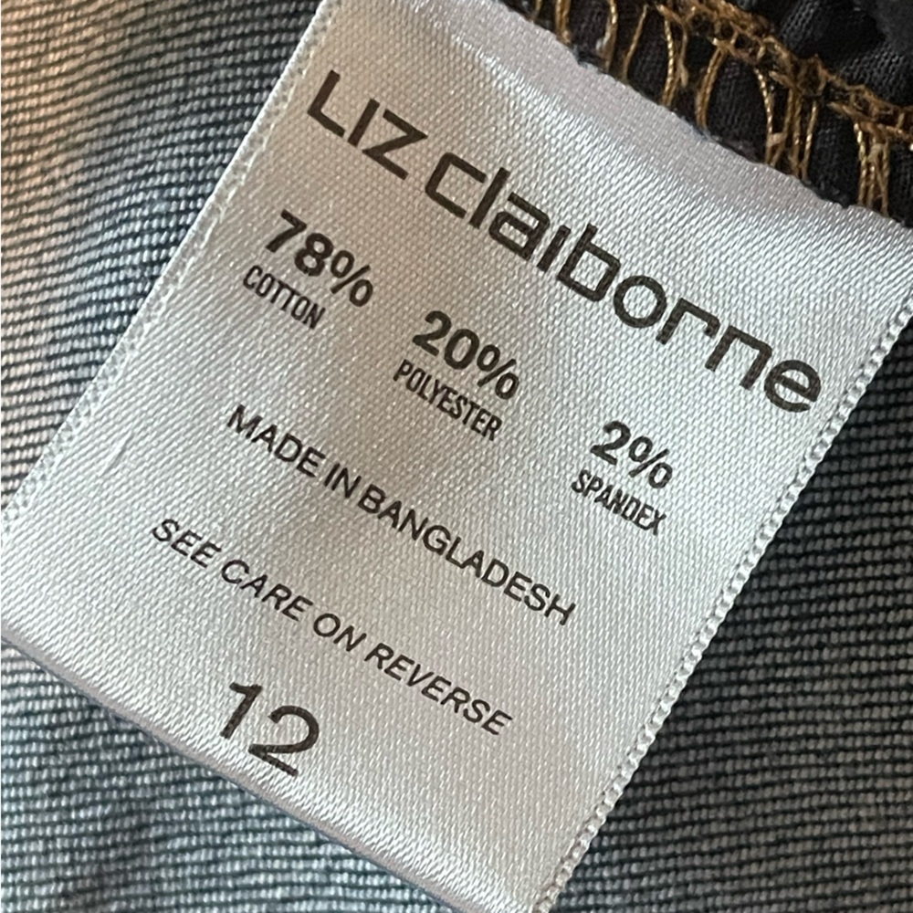 Liz Claiborne Denim Old Money Jeans Dressy Casual Sz 12 - Picture 4 of 7